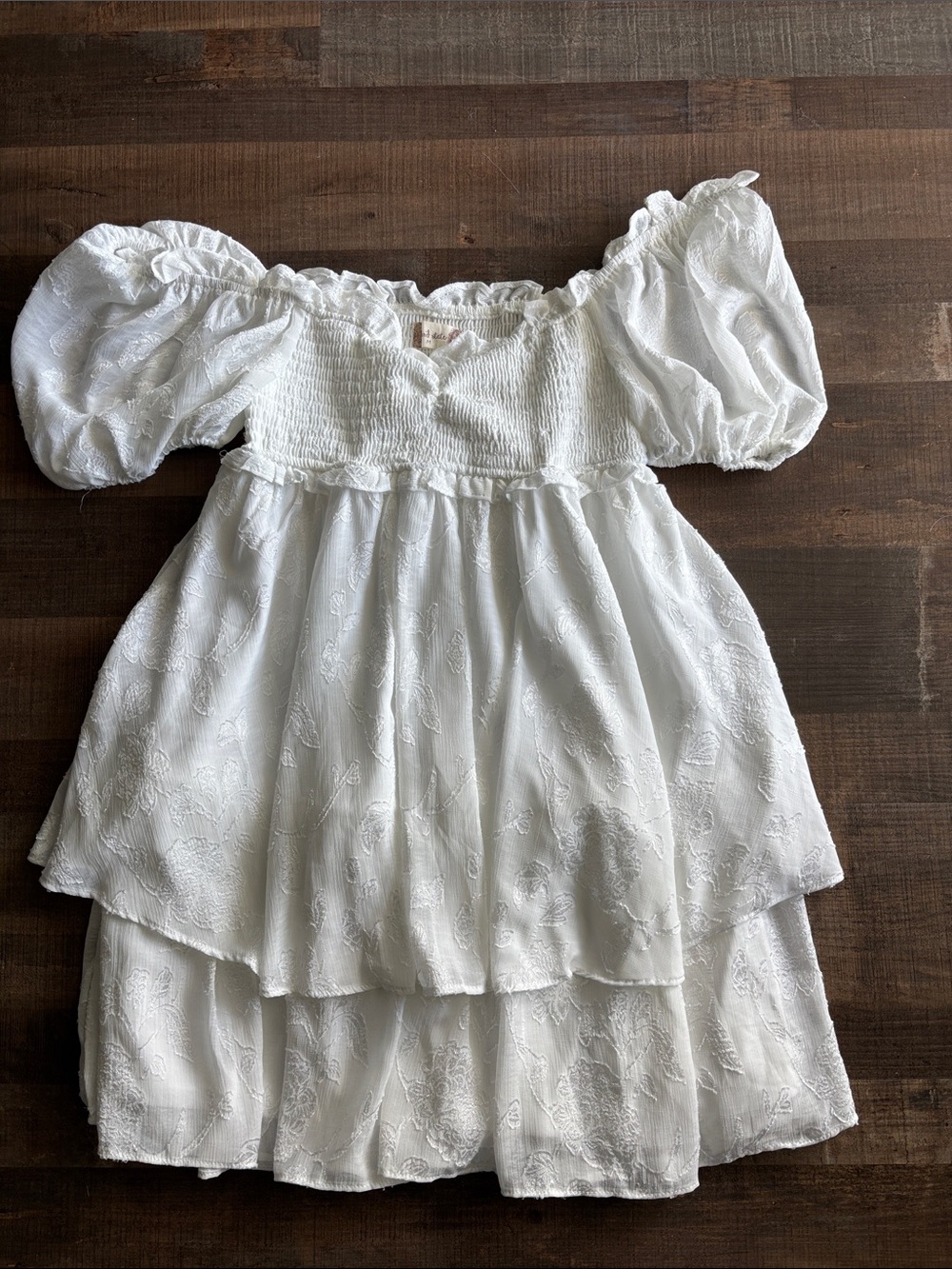 Altar'd State White Off Shoulder white Dress